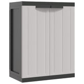 Outdoor Storage Cabinet Gray and Black 25.6x14.6x33.5 PP